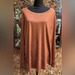 LK New Caramel Brown Long Sleeve Knit Top 2XL
